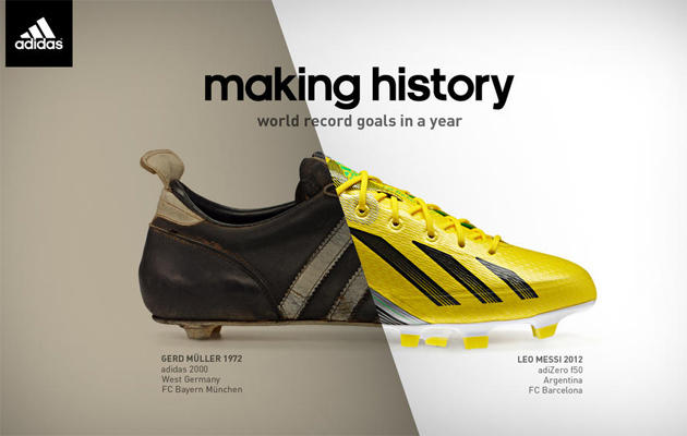 Leo Messi & Gerd Müller font l'histoire d'Adidas