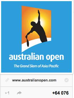 Compte Google+ de l'Open d'Australie