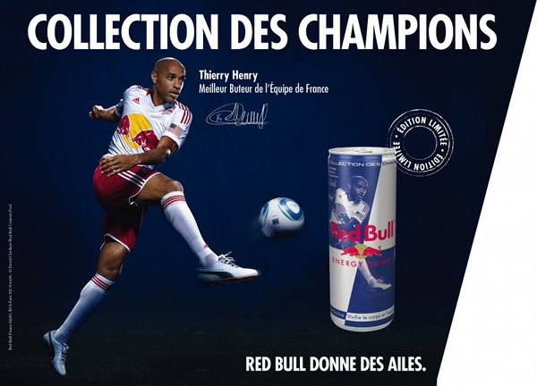 Red Bull : la collection des champions avec Thierry Henry