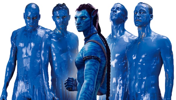 Les joueurs de Chelsea peints en bleu, c'est comme Avatar!