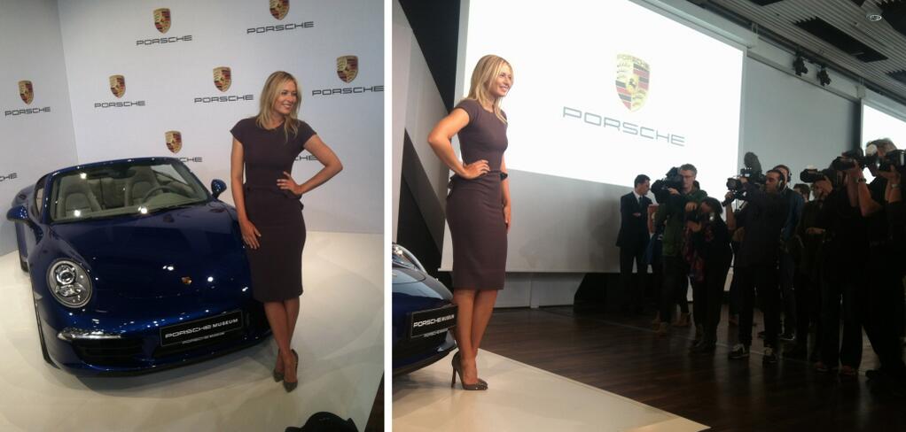 Présentation du partenariat entre Porsche et Maria Sharapova