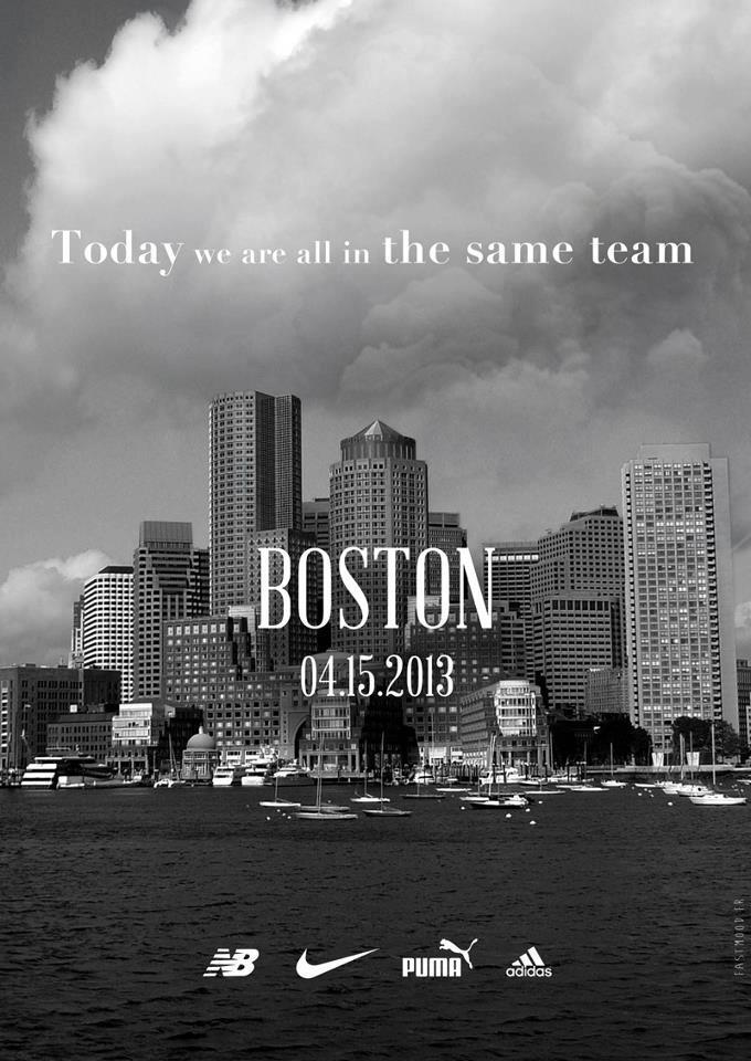 Faux print pour le Marathon de Boston (New Balance, Nike, Puma, Adidas)
