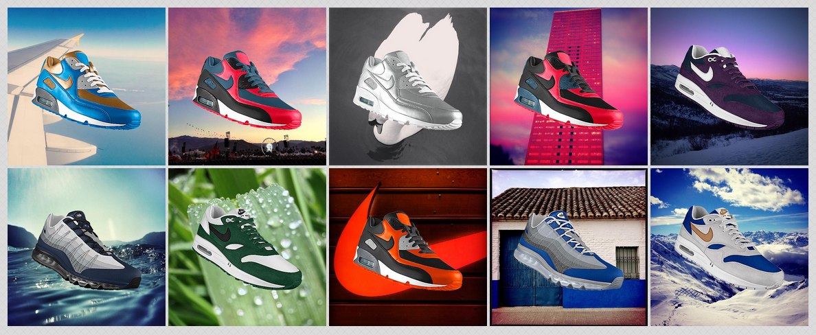Chaussures Nike créées grâce au nouveau service en ligne Nike PHOTOid