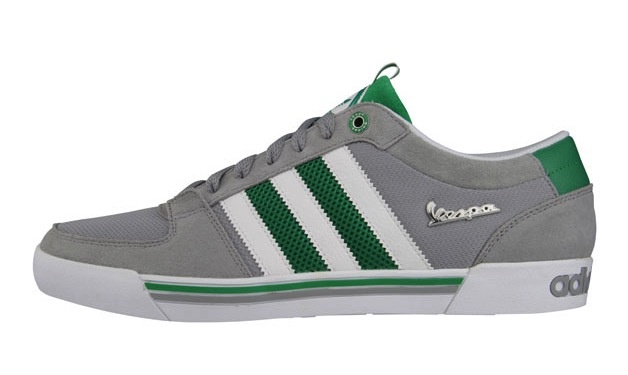 Les Adidas Vespa Lx Low couleur verte et grise
