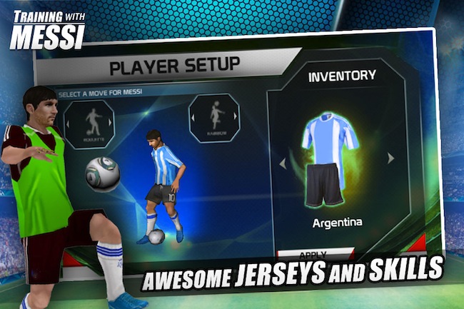 Training with Messi : le jeu officiel de Lionel Messi sur mobile