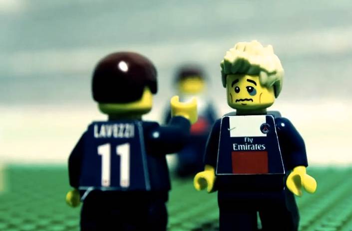 David Beckham, dernier match au PSG (LEGO)