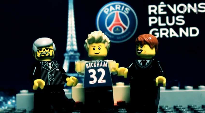 David Beckham transféré au PSG (LEGO)