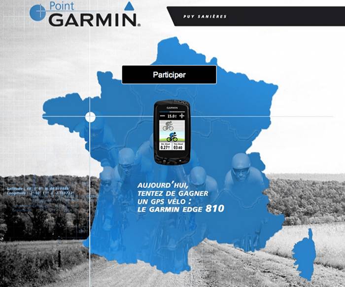 Point Garmin n°17 : remporter un GPS Garmin via la page Facebook