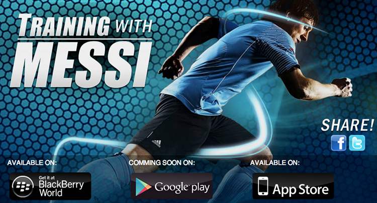 Training with Messi : l'application officielle de Lionel Messi