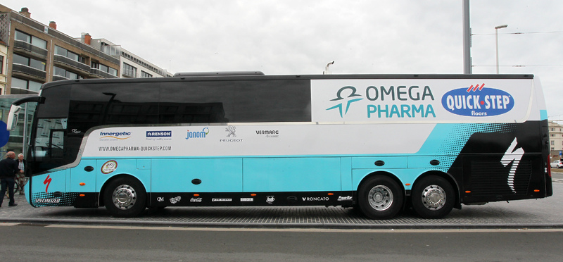 Bus du team Omega Pharma Quick Step