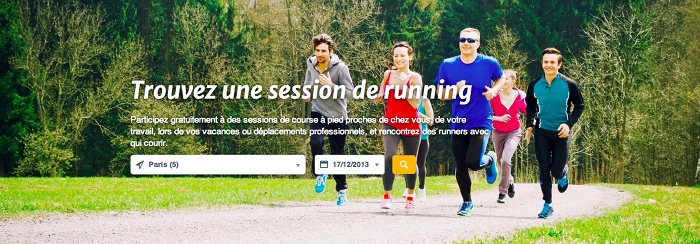 Trouvez une session de running à Paris...
