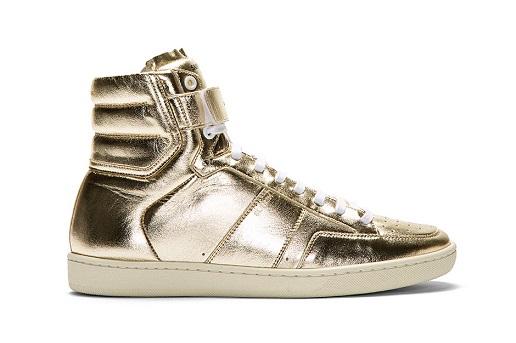 Yves-Saint-Laurent-gold-lame-sneakers