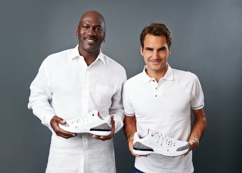 Roger Federer et Michael Jordan prennent la pause avec la nouvelle Jordan