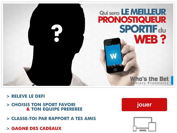Who's the Bet, application Facebook de pronostics sportifs
