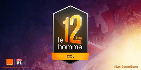 Badge Orange sur le maillot de l'Olympique Lyonnais