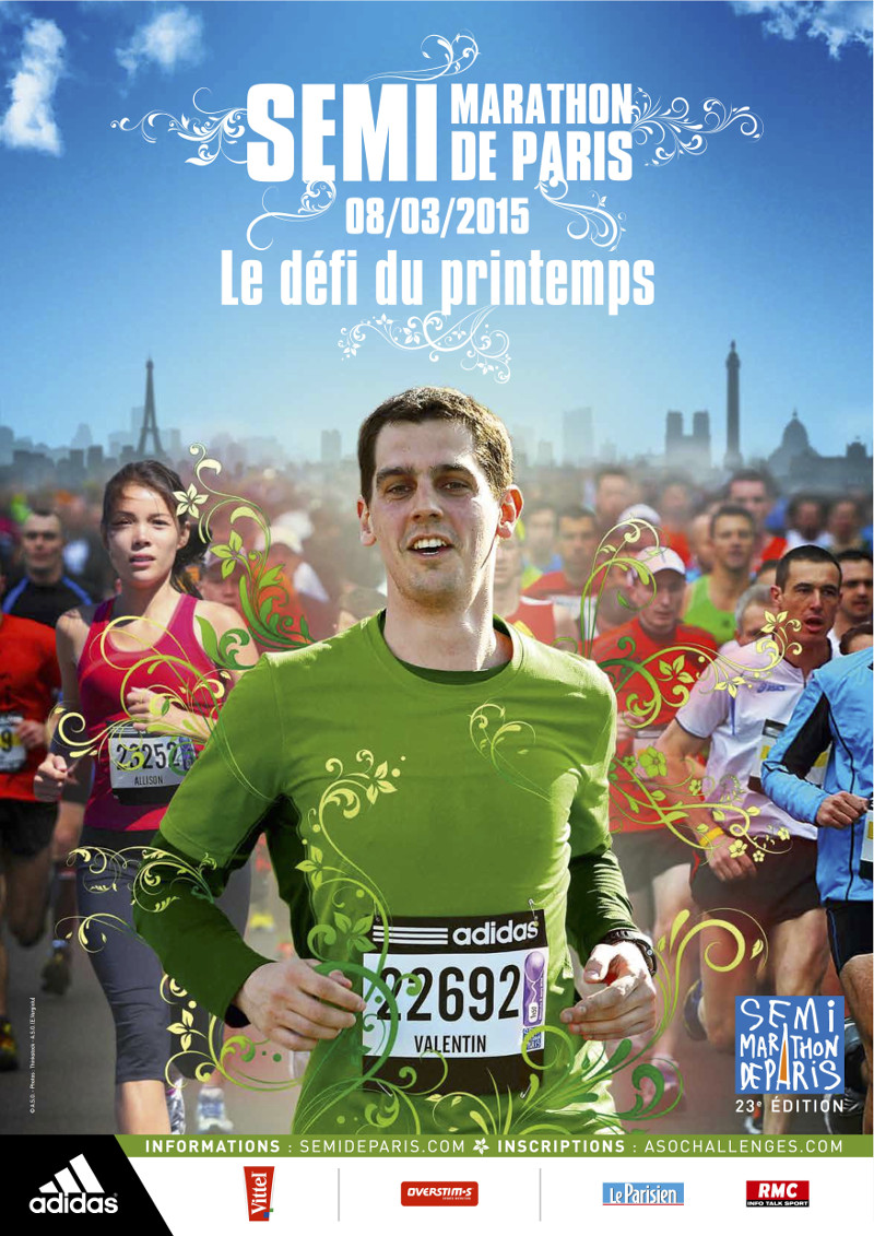 Affiche officielle du semi-marathon de Paris 2015