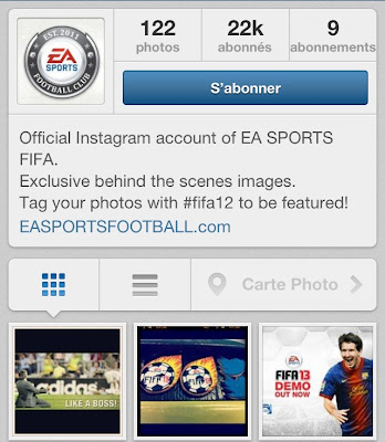 Compte Instagram EA Sports FIFA