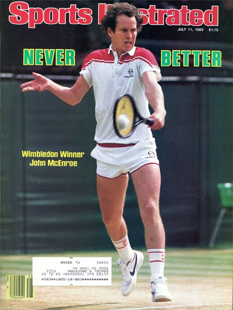 Wimbledon Winner John McEnroe and his Nike Challenge Court in 1983