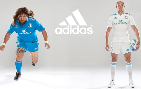 Martin Castrogiovanni et Sergio Parisse pour Adidas
