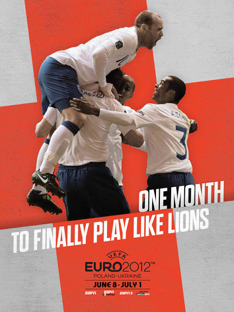 ESPN fête l'Euro 2012 en poster - Angleterre