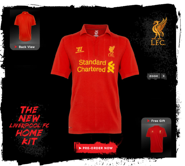 Le maillot de Liverpool dévoilé via les réseaux sociaux
