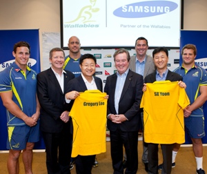 Samsung partenaire du rugby australien