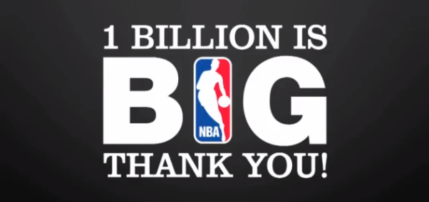 La NBA célèbre le milliard de vues sur sa chaine Youtube