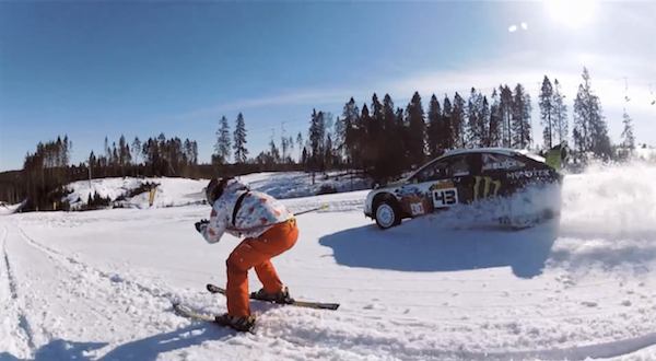 Quand Ken Block a décidé de tourner une vidéo, il prend sa Ford par les cornes et nous sort son meilleur pilotage, même sur la neige !