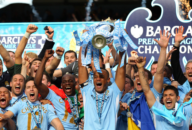 Manchester City, champion d'Angleterre en 2012