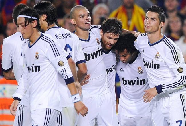 Cristiano Ronaldo et les joueurs du Real Madrid