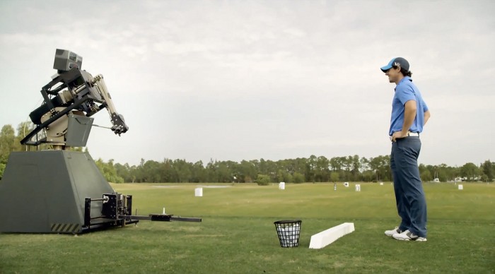European Tour : Rory McIlroy affronte un robot au golf