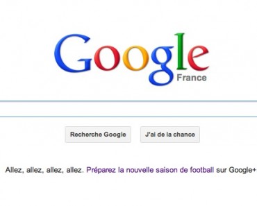 Google aime le football sur sa page d'accueil du navigateur internet
