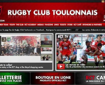 Le site du RC Toulon maintenant disponible en anglais