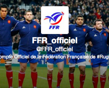 compte officiel de la fédération française de rugby sur Twitter